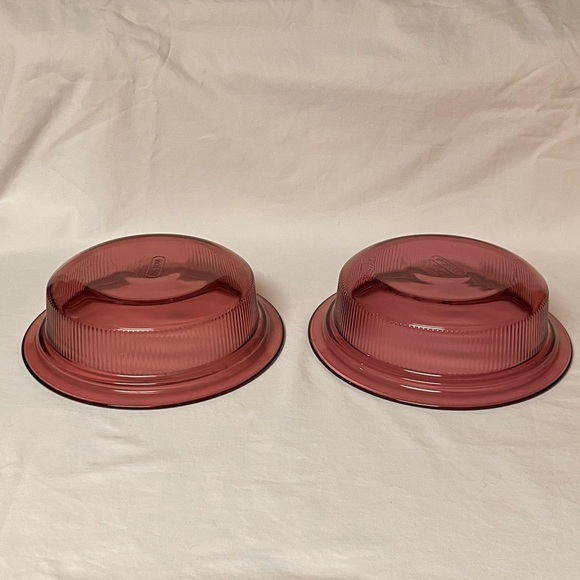 Pyrex Corning Cranberry Visions 1Qt. Casserole V-31-B Set of 2 and Lid V-1.5-C - Picture 4 of 8
